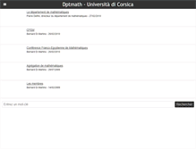 Tablet Screenshot of dptmath.univ-corse.fr